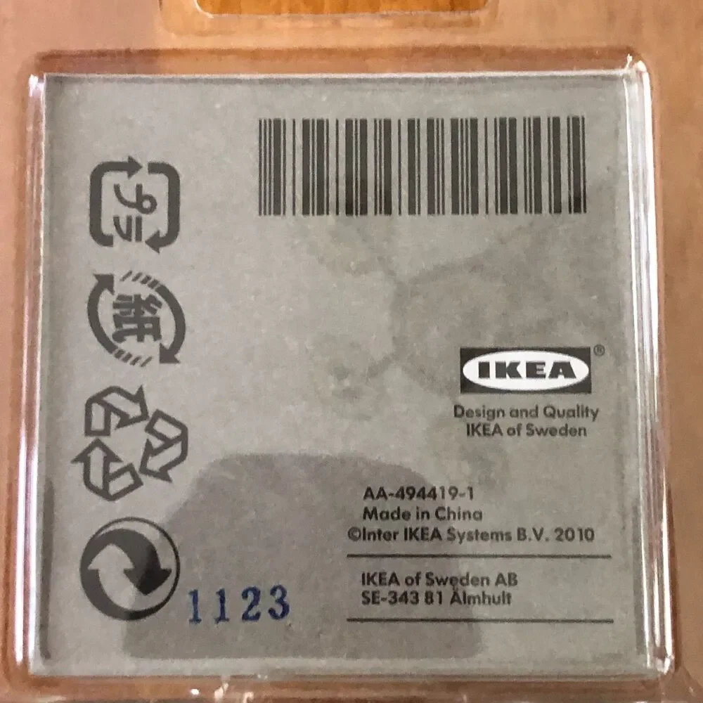 Ikea FINTORP Drawer Knobs Silver 2 Pack Screws 202.022.95 NEW